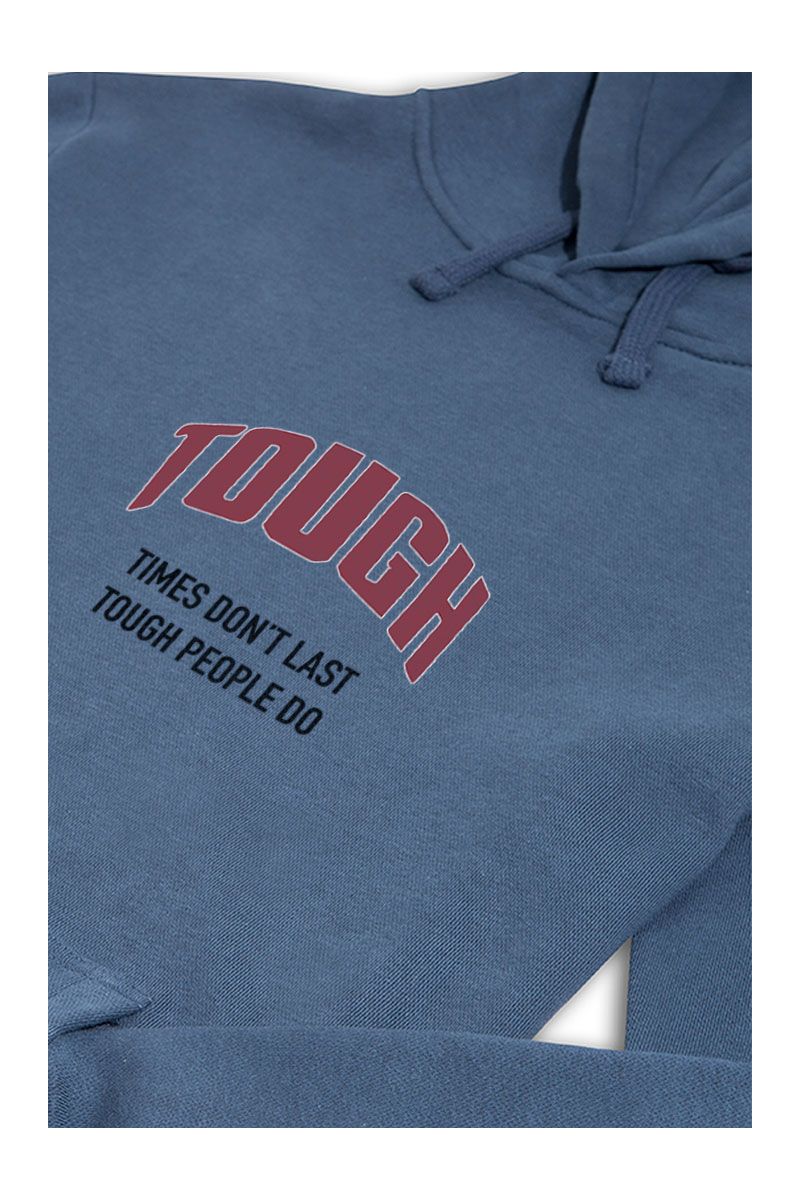Navy Premium Cotton Tough , Times Don't Last Tough People Do Design Pullover Hoodie