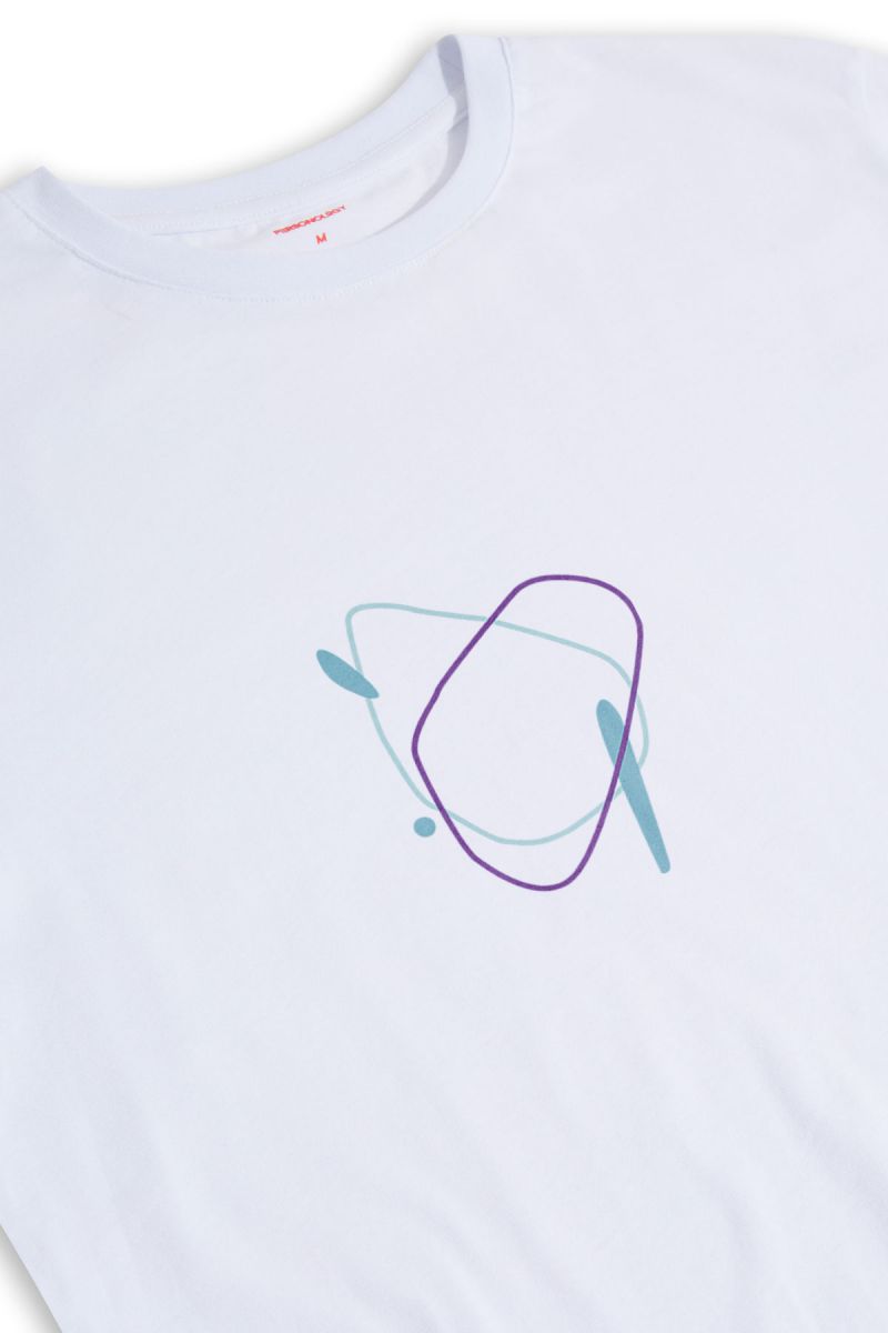 White Soft Fabric Ravera Design Short Sleeve Tee