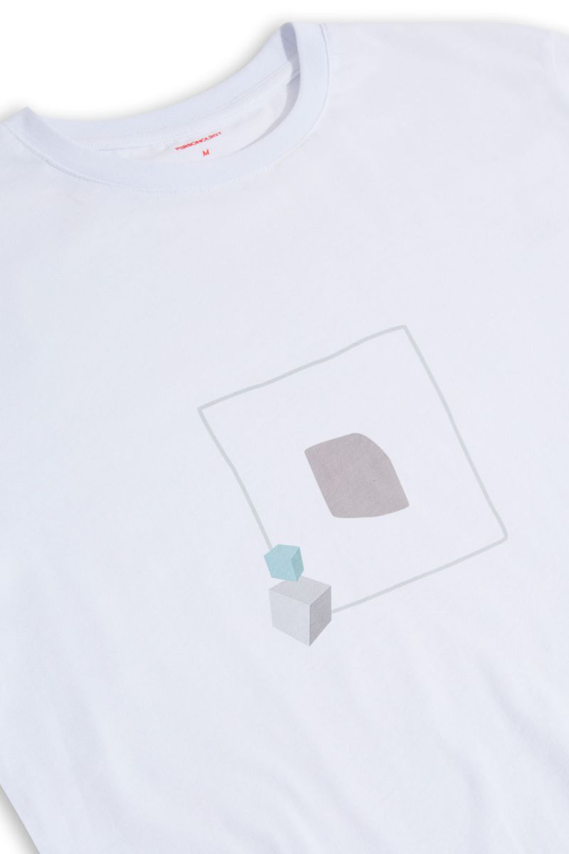 White Soft Fabric Varg Design Short Sleeve Tee