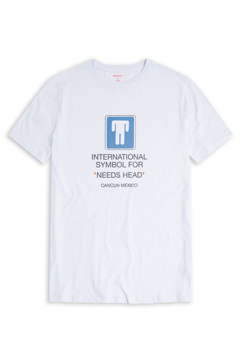 White Soft Fabric needs head Design Short Sleeve Tee