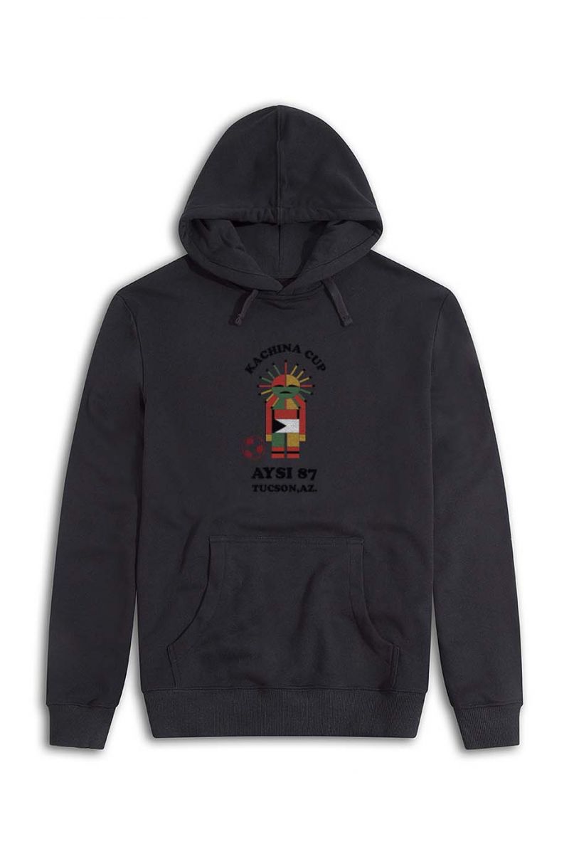 Black Premium Cotton kachina cup Design Pullover Hoodie