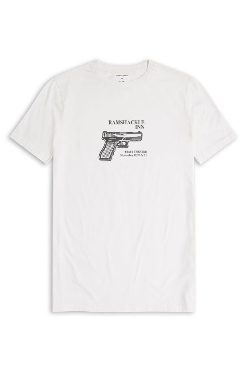 Off White Soft Fabric ramshackle inn  Design Short Sleeve Tee