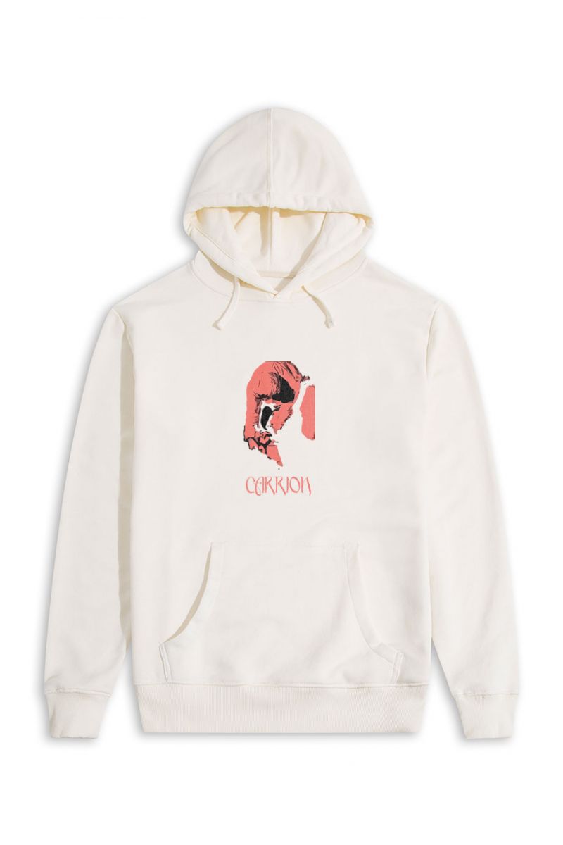 Ecru Premium Cotton Sacrifice Design Pullover Hoodie