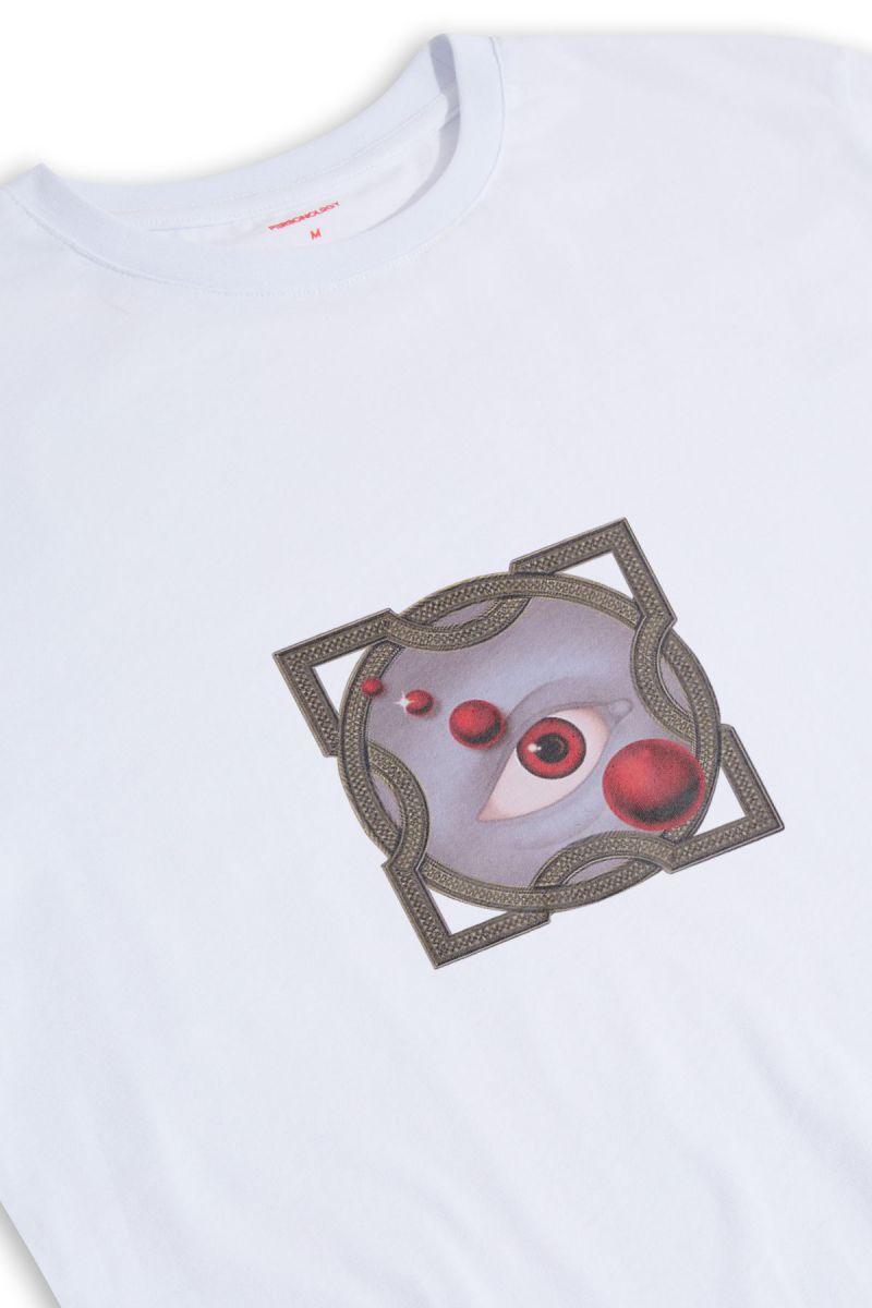White Soft Fabric  Design Short Sleeve Tee