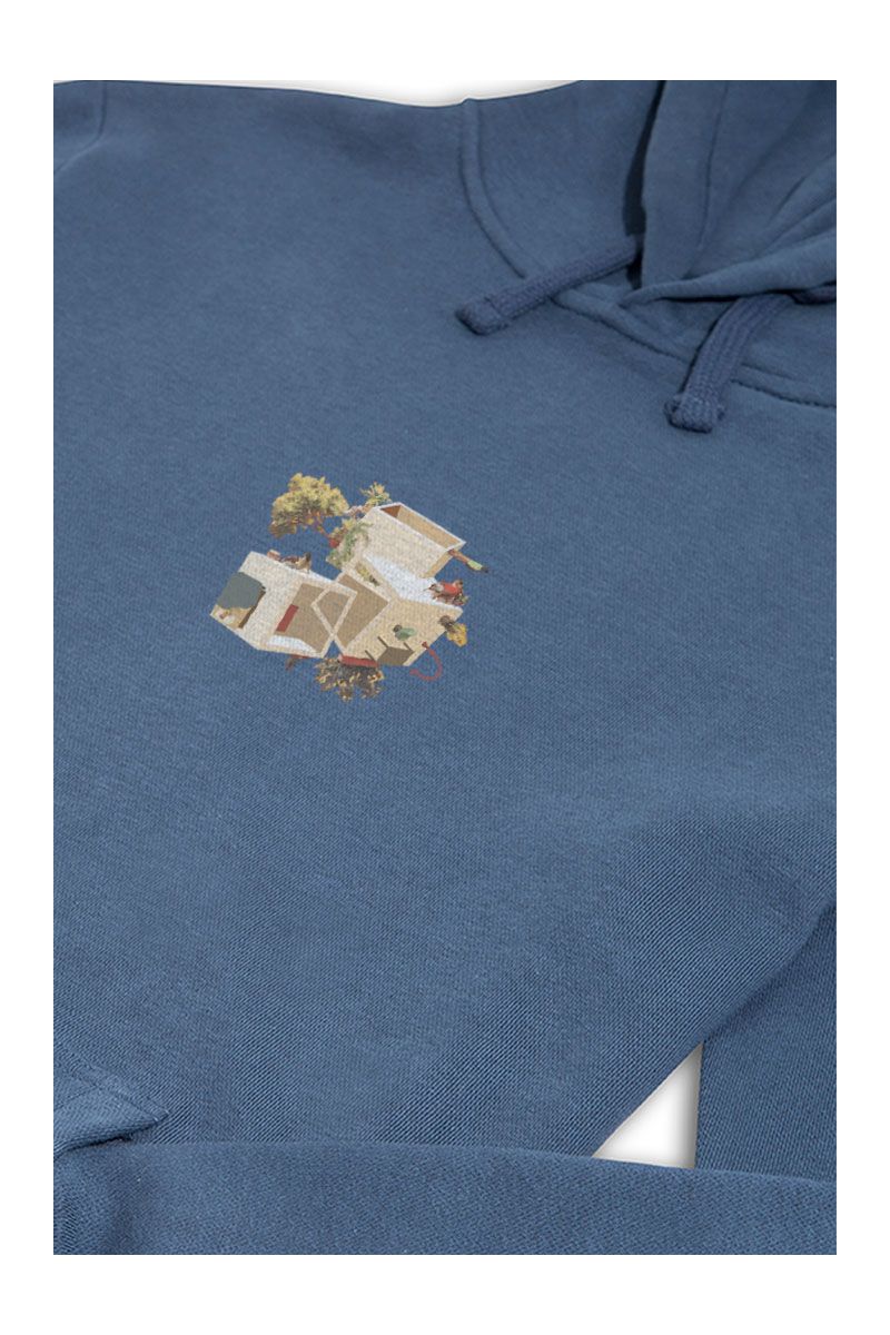 Navy Premium Cotton Neighbours Design Pullover Hoodie