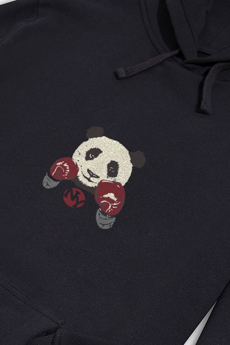 Black Premium Cotton  Design Pullover Hoodie