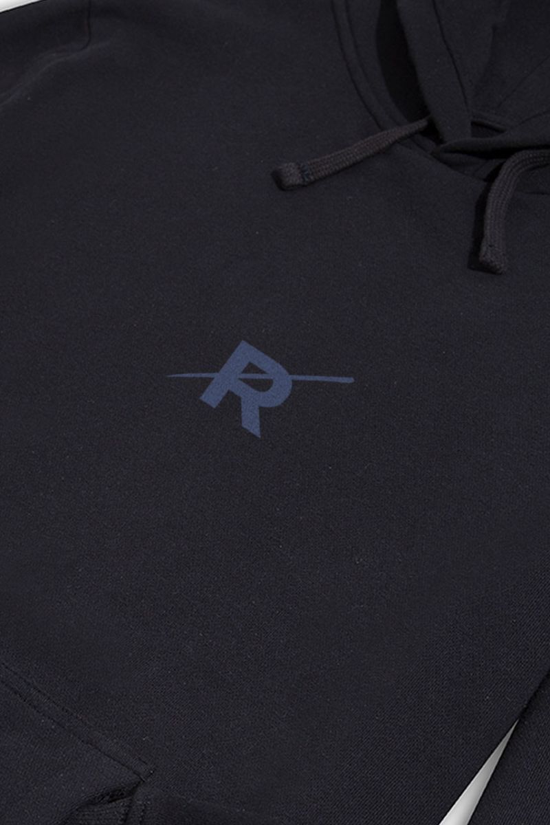 Black Premium Cotton  Design Pullover Hoodie
