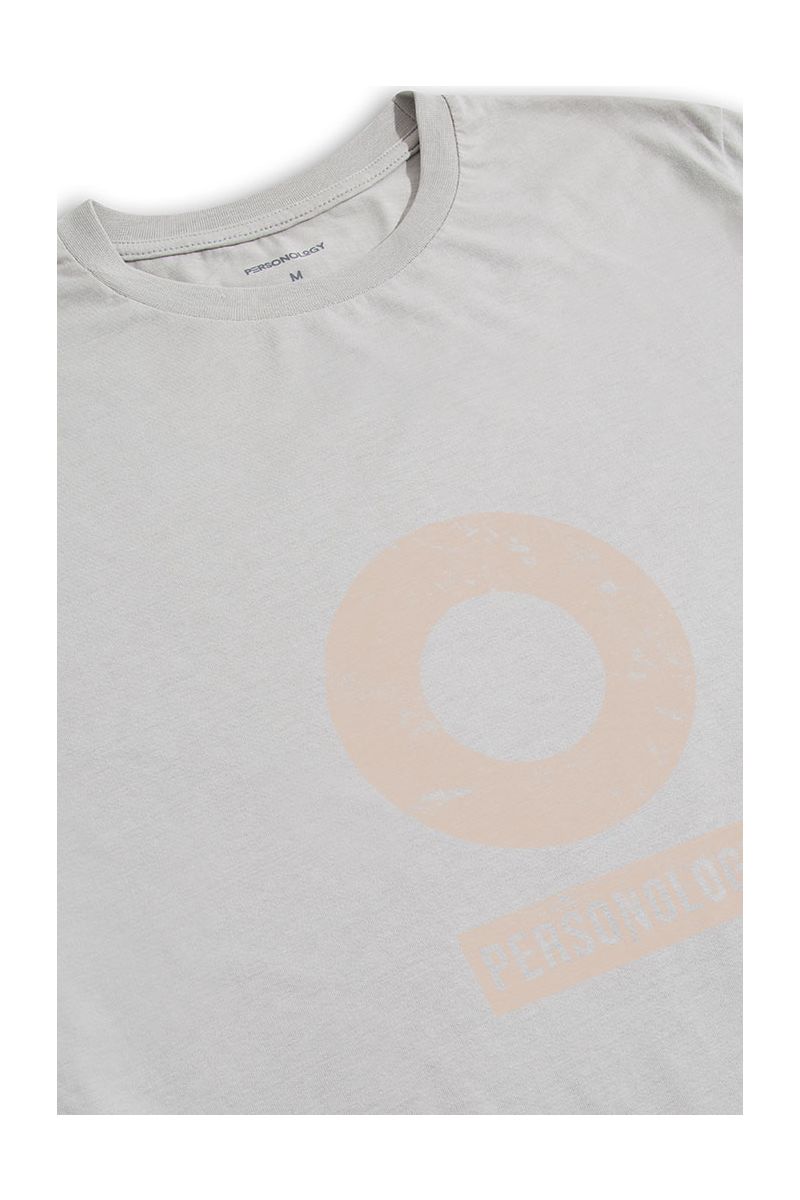 Grey Soft Fabric Basic Design Short Sleeve Tee