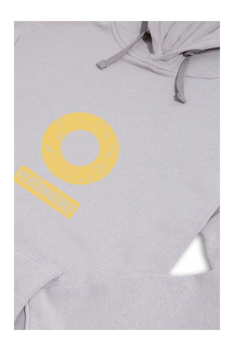 Grey Premium Cotton Basic Design Pullover Hoodie