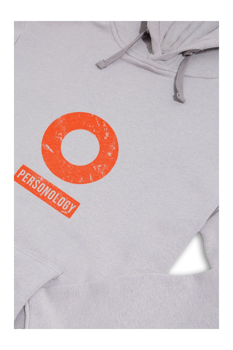 Grey Premium Cotton Basic Design Pullover Hoodie