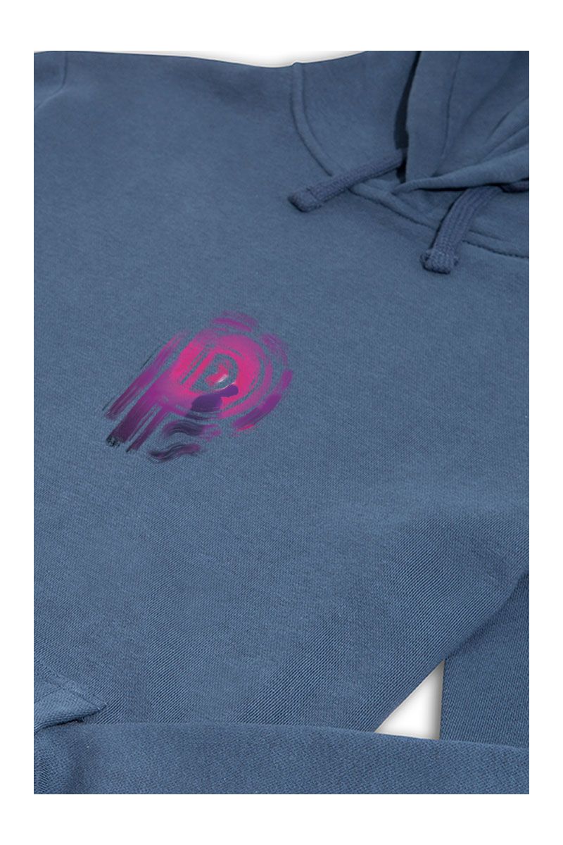 Navy Premium Cotton Lost Design Pullover Hoodie