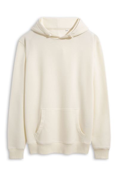 Ecru Premium Cotton Basic Design Pullover Hoodie