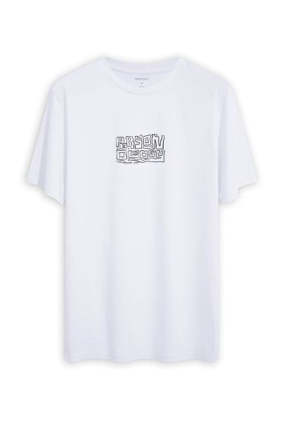 White Soft Fabric Typepic Personology Design Short Sleeve Tee