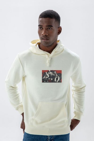 Ecru Premium Cotton Zensieren Design Pullover Hoodie