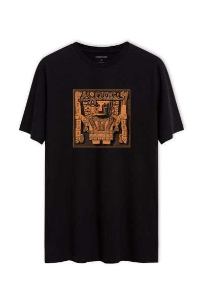 Black Soft Fabric Theology Design Short Sleeve Tee