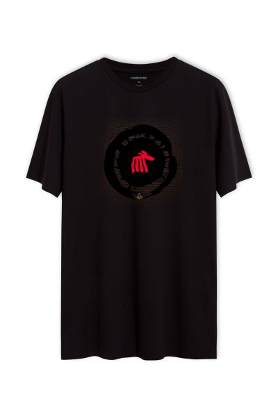 Black Soft Fabric Theology Design Short Sleeve Tee