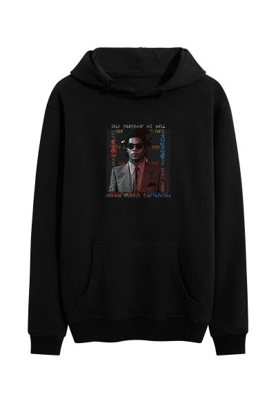 Black Premium Cotton 1985 Hollywood Africans Design Pullover Hoodie