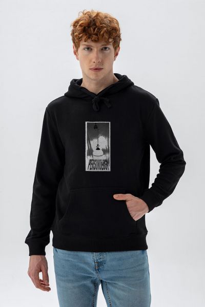 Black Premium Cotton Light of Personology Design Pullover Hoodie