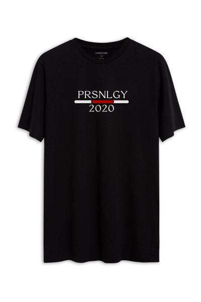 Black Soft Fabric Personology 2020 Design Short Sleeve Tee