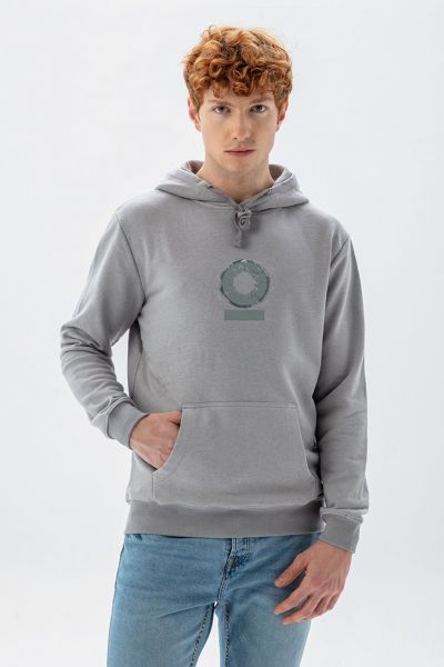 Grey Premium Cotton Personology Design Pullover Hoodie