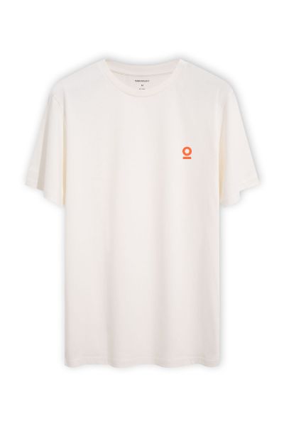 Off White Soft Fabric Personology Design Short Sleeve Tee