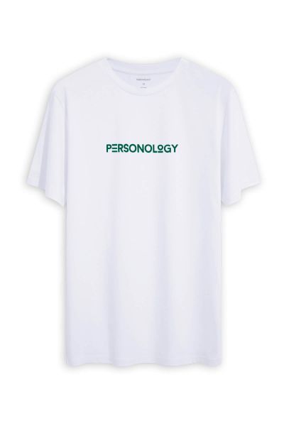 White Soft Fabric Personology Design Short Sleeve Tee