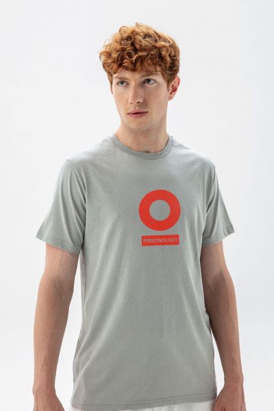 Grey Soft Fabric Personology Design Short Sleeve Tee