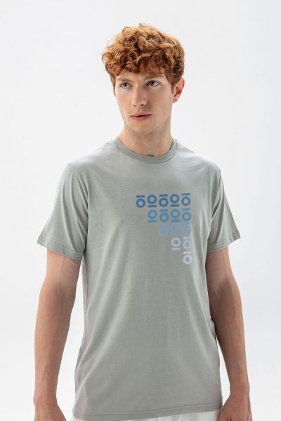 Grey Soft Fabric Personology Design Short Sleeve Tee