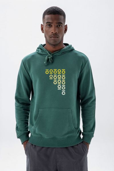 Green Premium Cotton Personology Design Pullover Hoodie