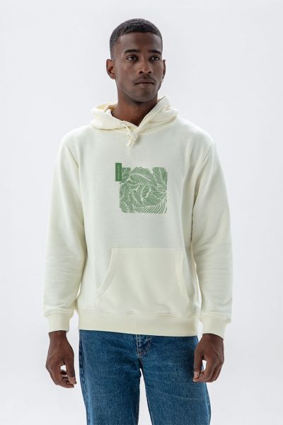 Ecru Premium Cotton Minimal is Chic Design Pullover Hoodie