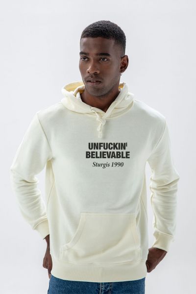 Ecru Premium Cotton Unfuckin' believable Design Pullover Hoodie