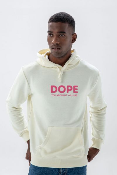 Ecru Premium Cotton dope you are what you use Design Pullover Hoodie