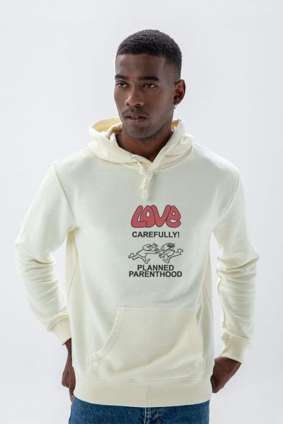 Ecru Premium Cotton Love carefully , Planned parenthood Design Pullover Hoodie