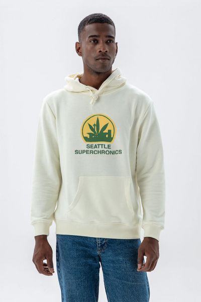 Ecru Premium Cotton seattle supersonics Design Pullover Hoodie