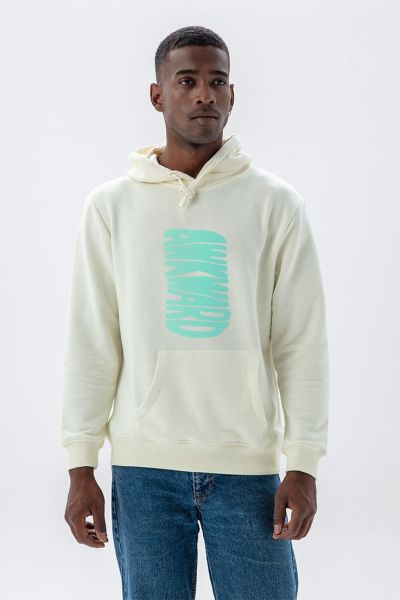 Ecru Premium Cotton Awkward Design Pullover Hoodie