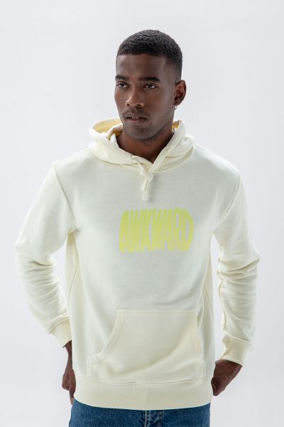 Ecru Premium Cotton Awkward Design Pullover Hoodie