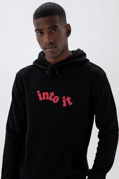 Black Premium Cotton into it Design Pullover Hoodie