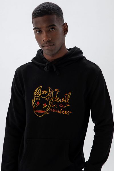 Black Premium Cotton Devil In A New Dress Design Pullover Hoodie