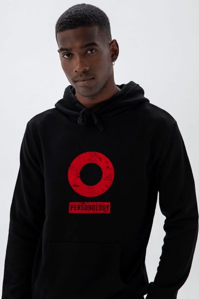 Black Premium Cotton Basic Design Pullover Hoodie