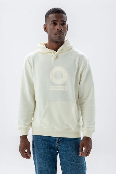 Ecru Premium Cotton Basic Design Pullover Hoodie