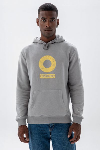 Grey Premium Cotton Basic Design Pullover Hoodie