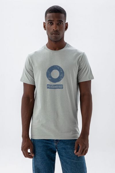 Grey Soft Fabric Basic Design Short Sleeve Tee