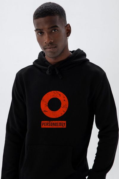 Black Premium Cotton Basic Design Pullover Hoodie