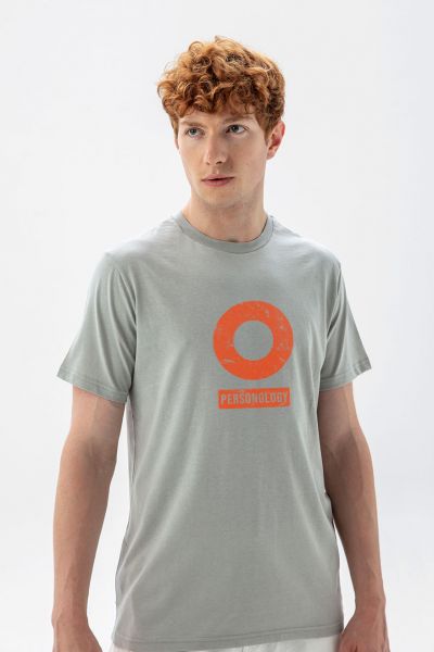 Grey Soft Fabric Basic Design Short Sleeve Tee