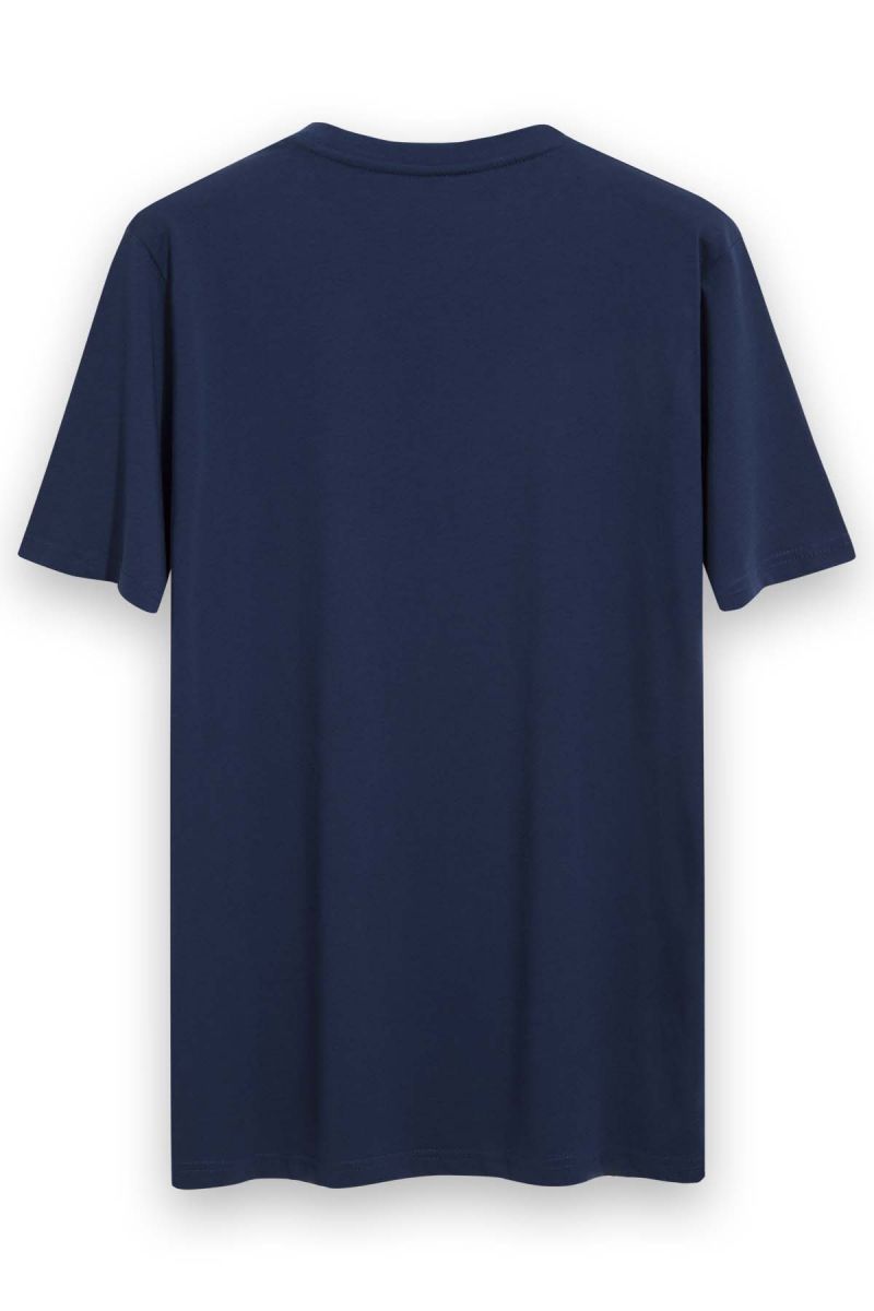 Navy Soft Fabric Basic Design Short Sleeve Tee