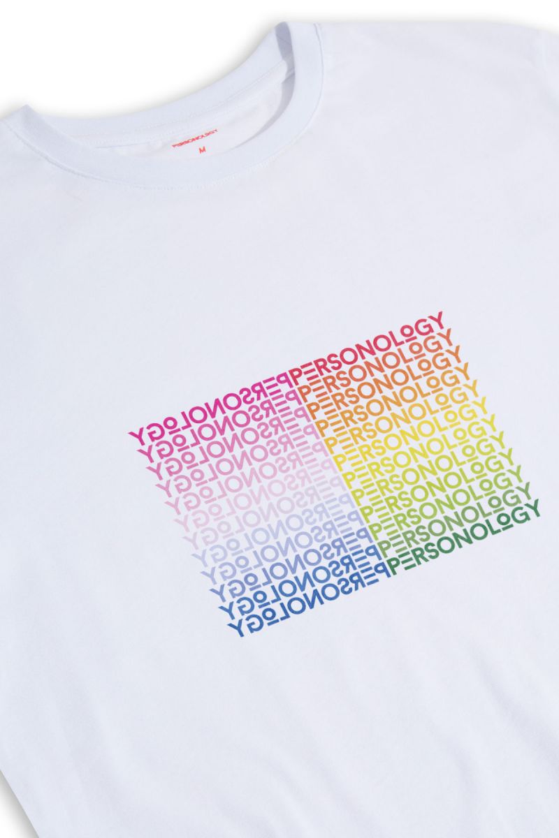 White Soft Fabric Happy Pride Design Short Sleeve Tee