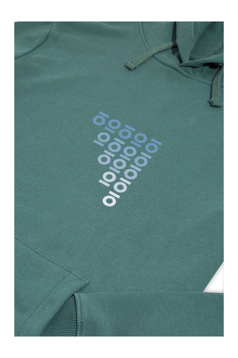 Green Premium Cotton Personologo Design Pullover Hoodie