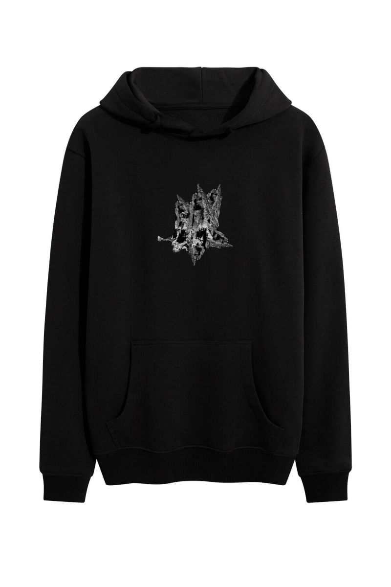 Black Premium Cotton Nightmare Design Pullover Hoodie