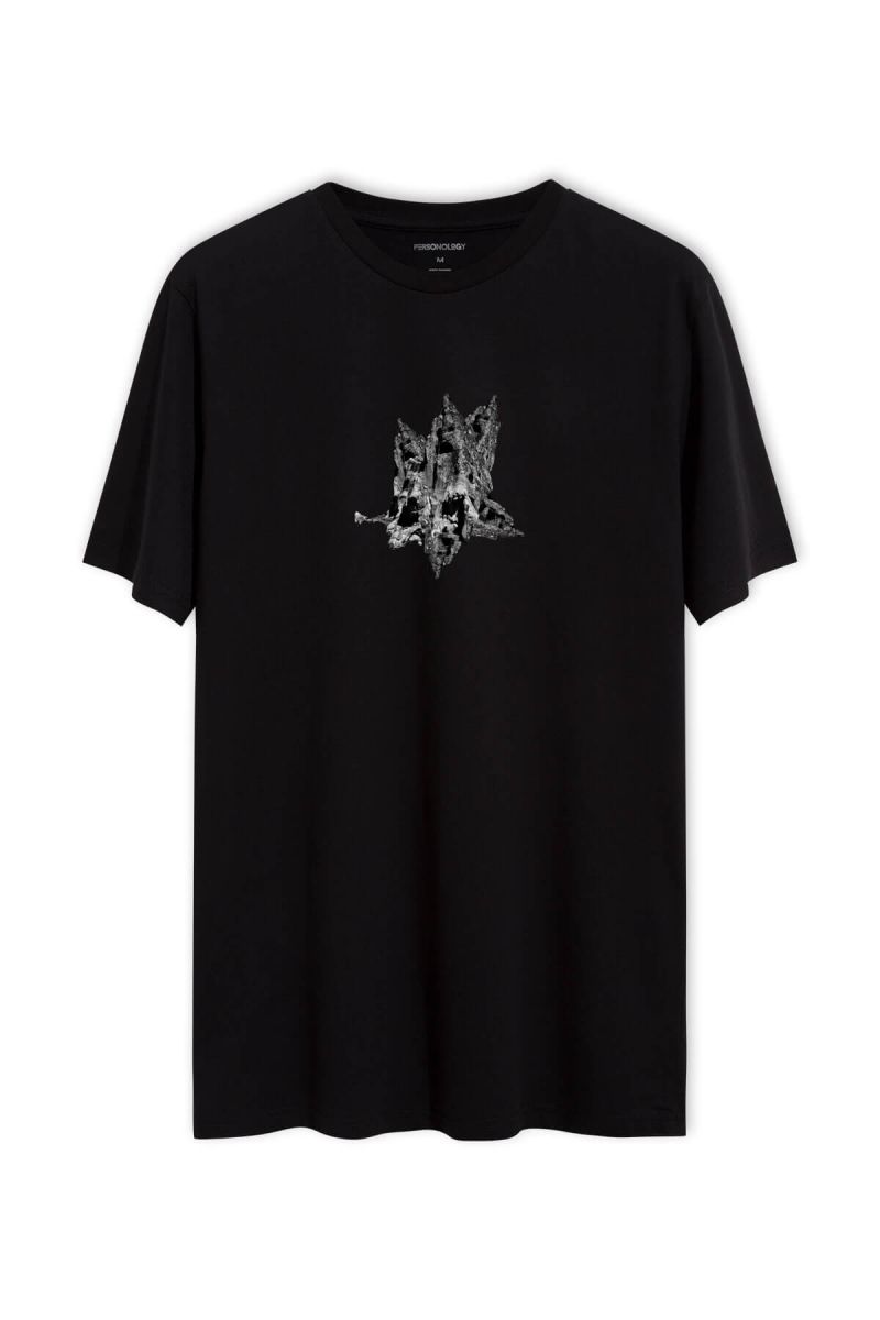 Black Soft Fabric Nightmare Design Short Sleeve Tee