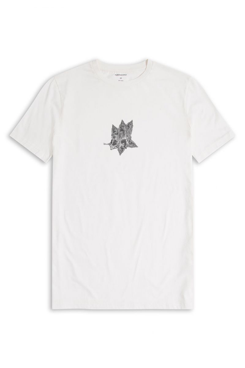 Off White Soft Fabric Nightmare Design Short Sleeve Tee